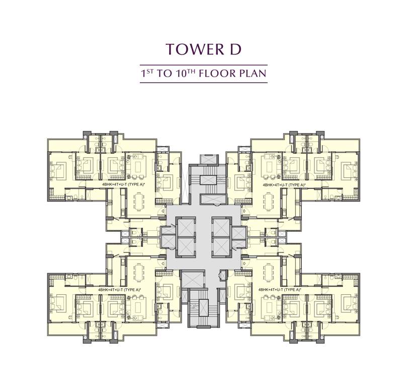  urban ascent Urban Ascent Tower D Cluster Plan from 1st to 10th Floor