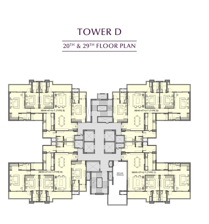  urban ascent Urban Ascent Tower D Cluster Plan from 20th to 29th Floor