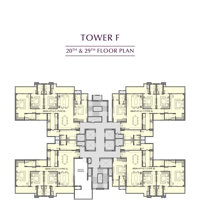  urban ascent Urban Ascent Tower F Cluster Plan from 20th to 29th Floor