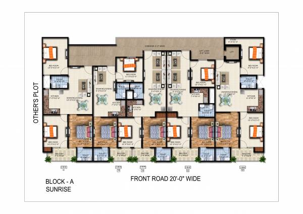 Block A Cluster Plan from 1st to 5th Floor wardania Block A Cluster Plan from 1st to 5th Floor