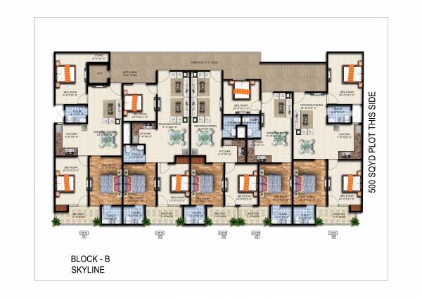 Block B Cluster Plan from 1st to 5th Floor wardania Block B Cluster Plan from 1st to 5th Floor