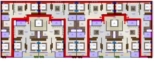  subh-laxmi-apartments Tower 1 Cluster Plan