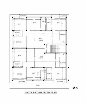  homes Homes Cluster Plan from 1st to 2nd Floor