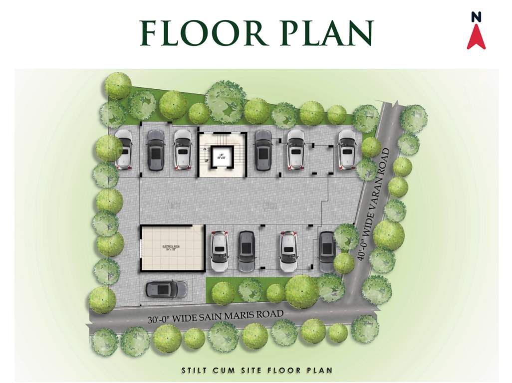  majestic Majestic Cluster Plan for parking