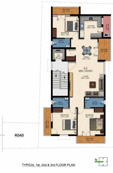  trinity Trinity Cluster Plan from 1st to 3rd Floor