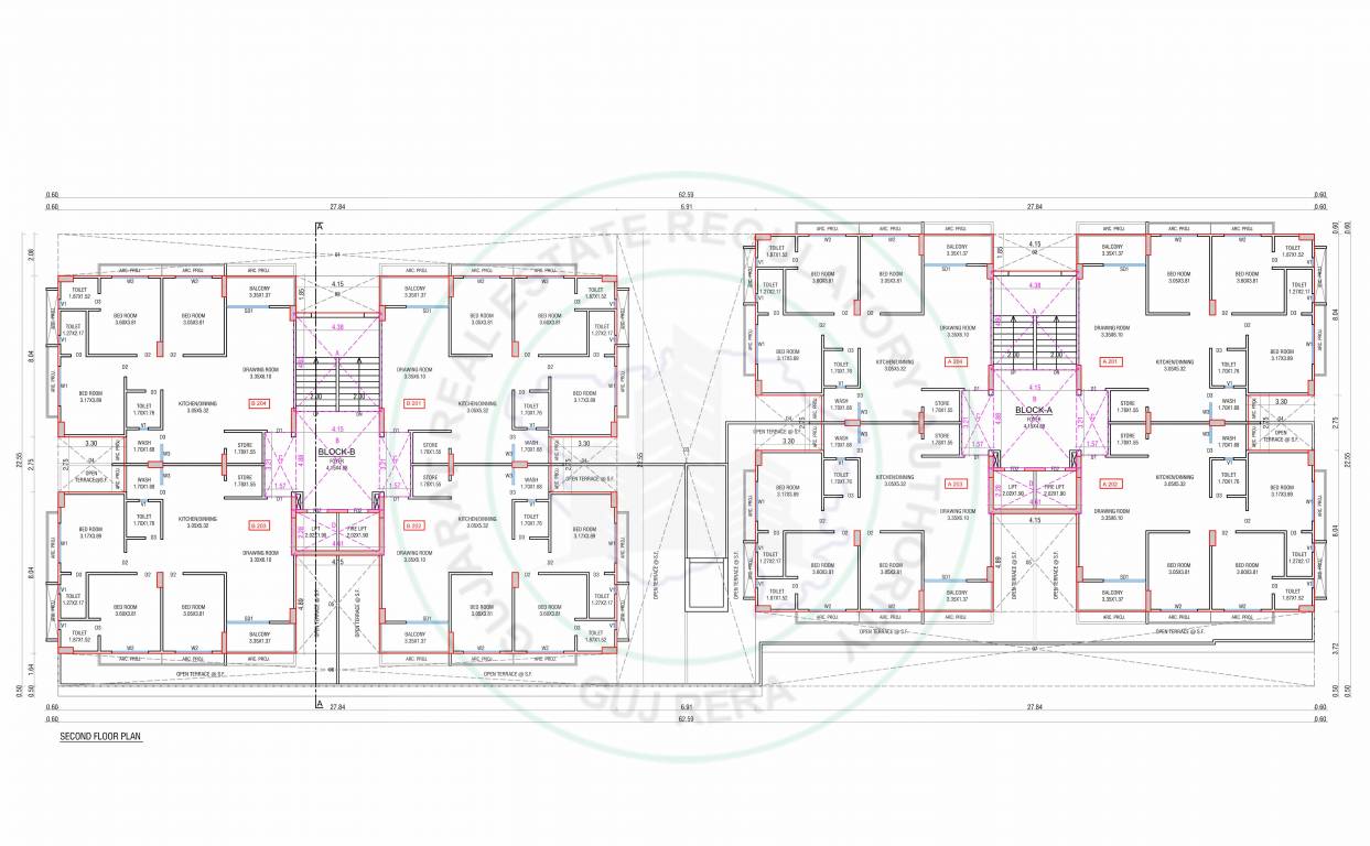  sai sharnam A Cluster Plan for 2nd Floor