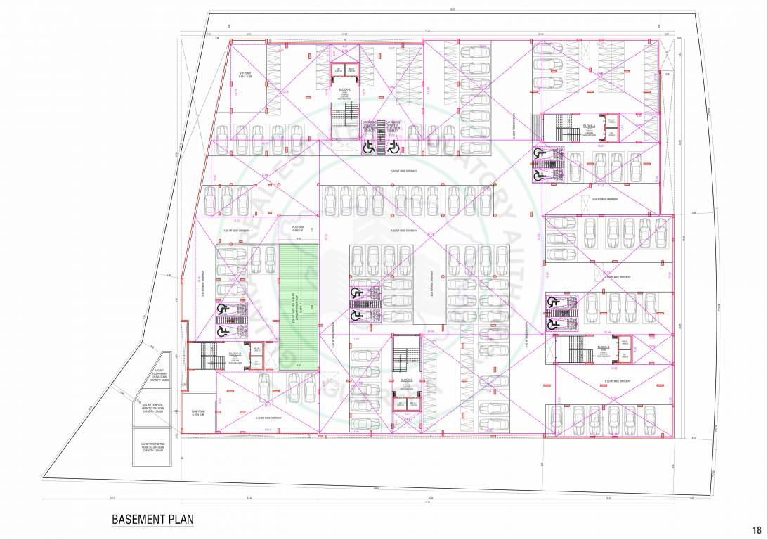  sai sharnam A Cluster Plan for basment Floor