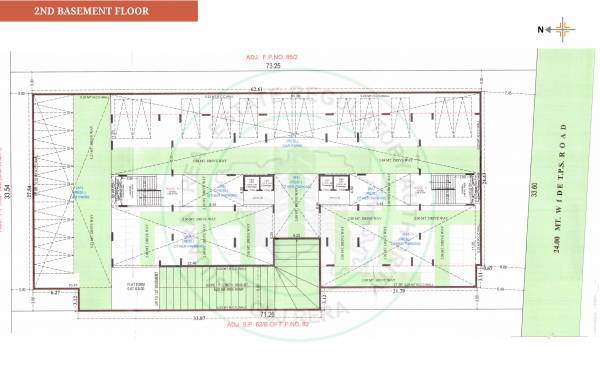  sahajanand-helius Tower A & B Cluster Plan for basement 2 Floor