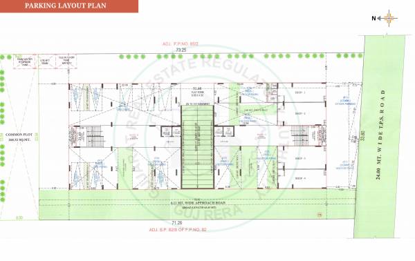  sahajanand-helius Tower A & B Cluster Plan for parking layout Floor