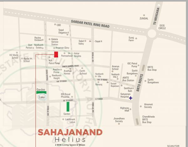  sahajanand-helius Location Plan