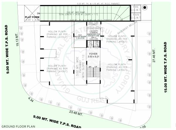  siddharth-green-valley Tower A Cluster Plan for ground Floor