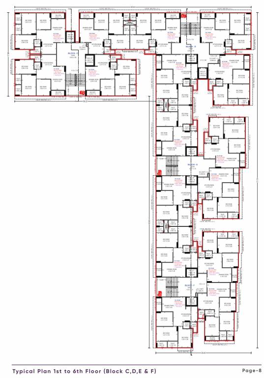  happy aura C Cluster Plan from 1st to 6th Floor