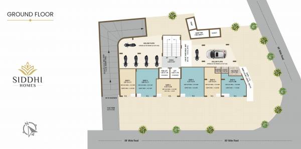  siddhi-homes Siddhi Homes Cluster Plan for ground Floor