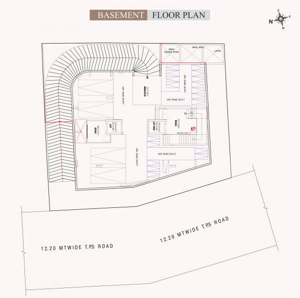  the-residency Block A Cluster Plan for Basement Floor