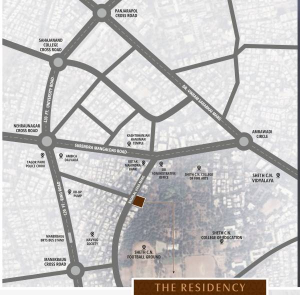  the-residency Location Plan
