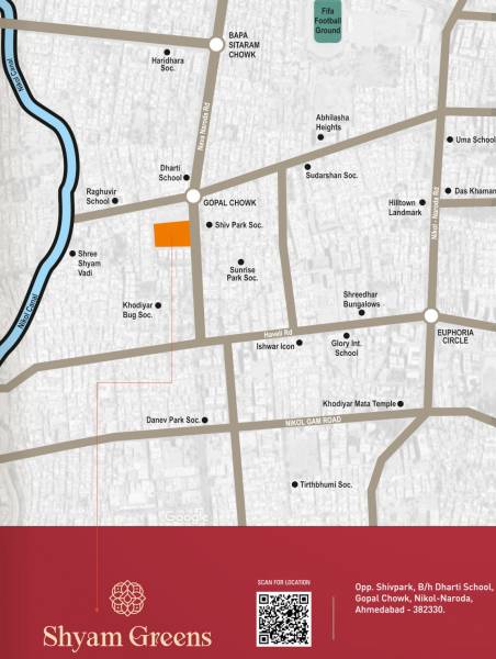  shyam-greens Location Plan