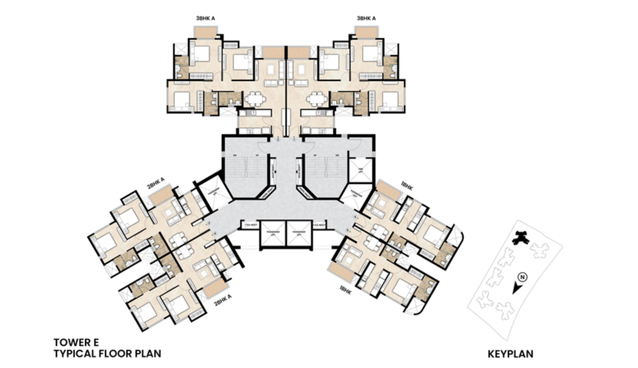  vista phase 2 Tower E Cluster Plan