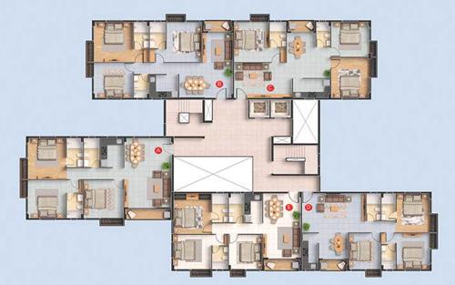  grandeur Grandeur Cluster Plan for 1st Floor