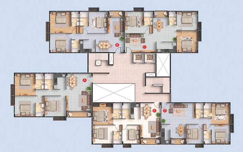  grandeur Grandeur Cluster Plan for 1st Floor