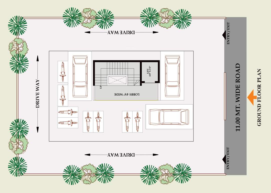  siddhivinayak apartments Siddhivinayak Apartments Cluster Plan for ground Floor