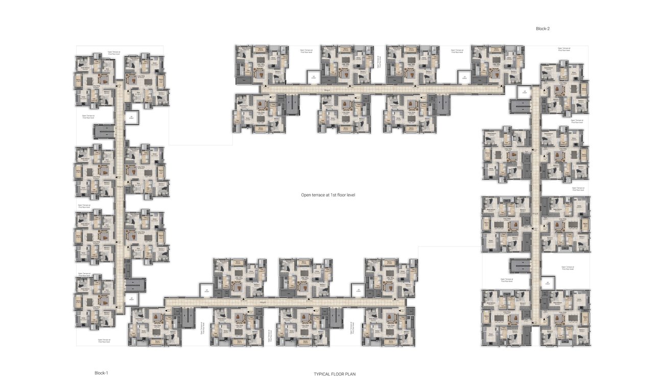 altura Block 1 Cluster Plan from 2nd to 14th Floor