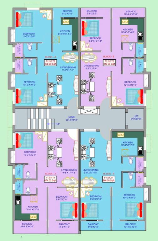  peaceful springs Block A Cluster Plan from 1st to 3rd Floor