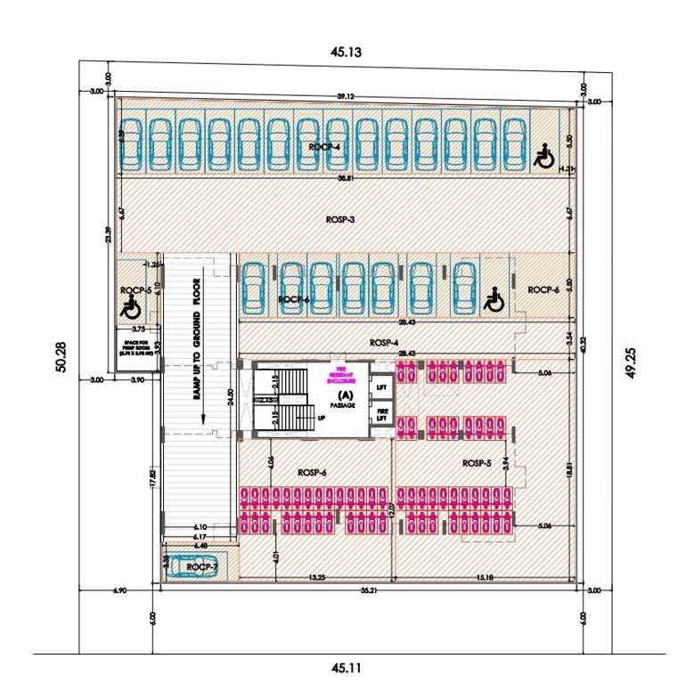  venus elegance Cluster Plan Basement