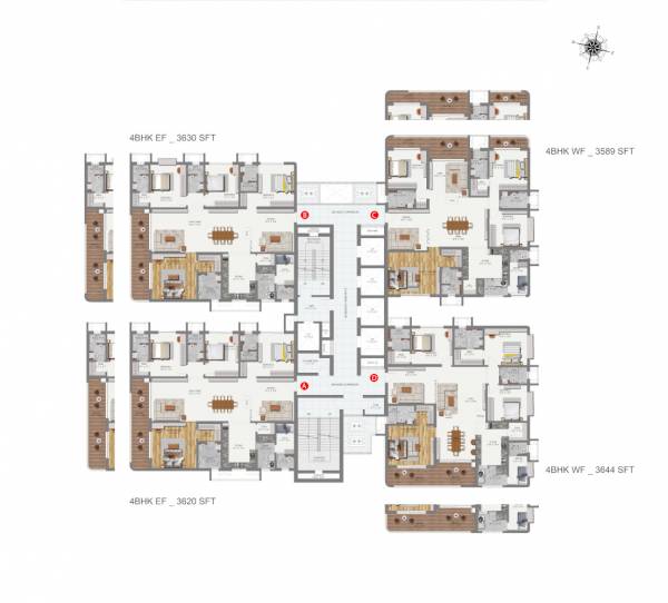  cinq Tower D Cluster Plan