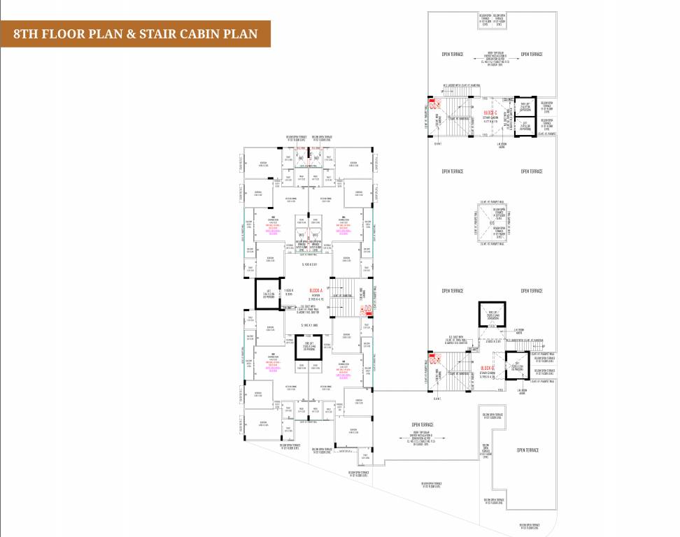  satved heaven Tower A Cluster Plan for 8th Floor