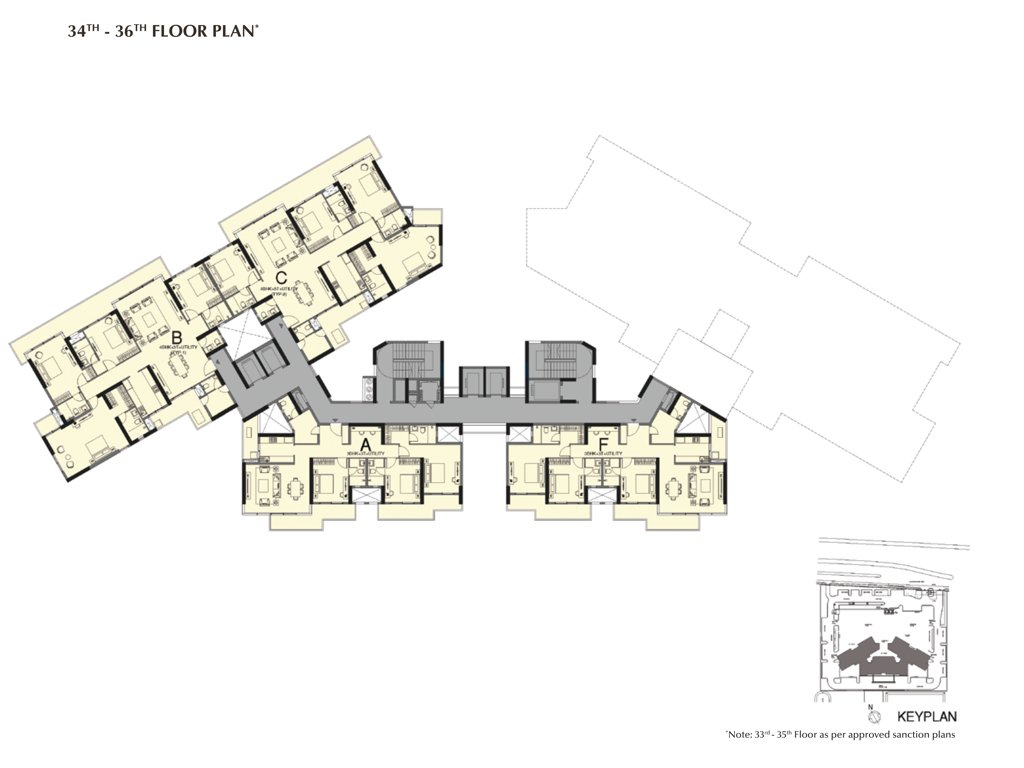 emaar elite oasis ELITE OASIS Cluster Plan from 34th to 36th Floor