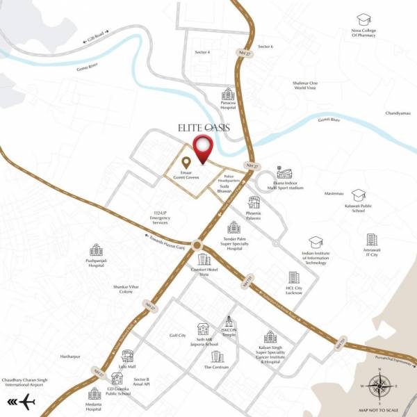  emaar-elite-oasis Location Plan