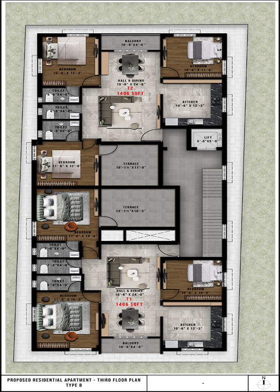  sai rajamala flats Block B Cluster Plan