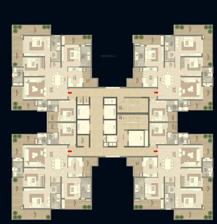 the palatial Cluster Plan
