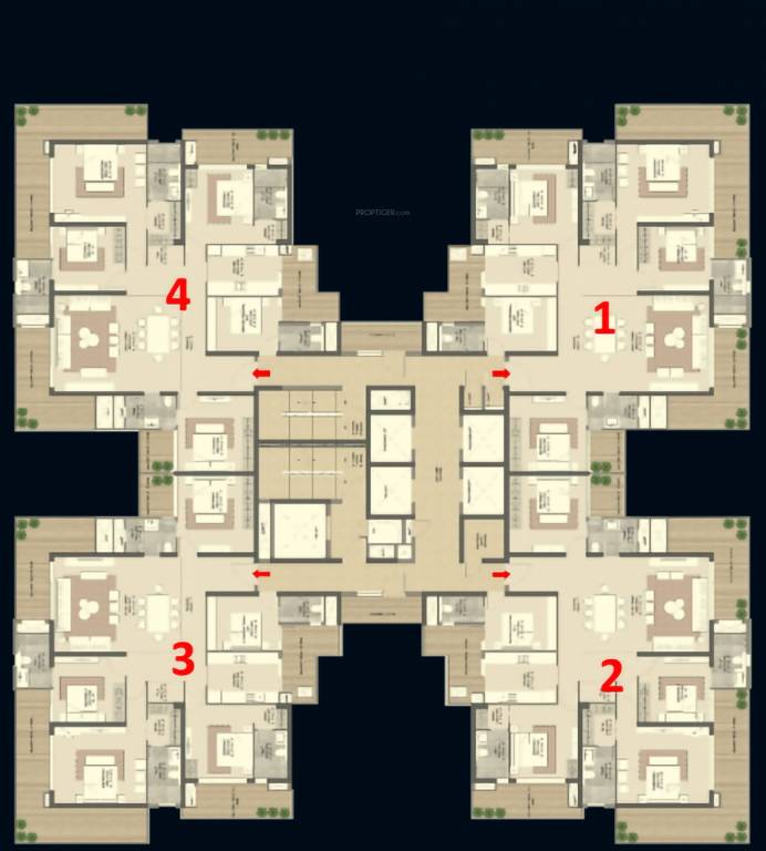 the palatial Cluster Plan