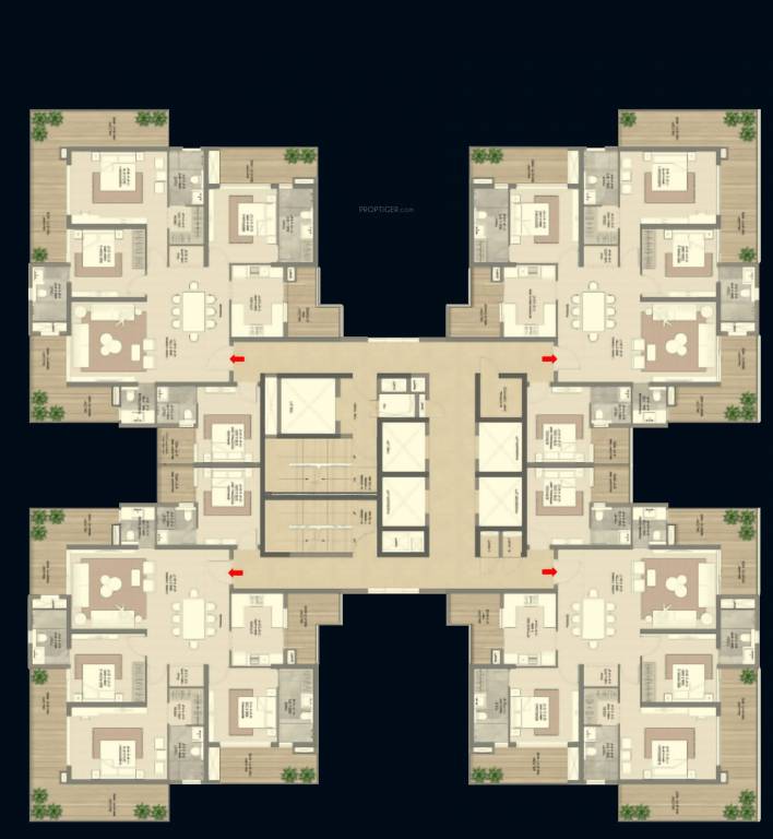 the palatial Cluster Plan