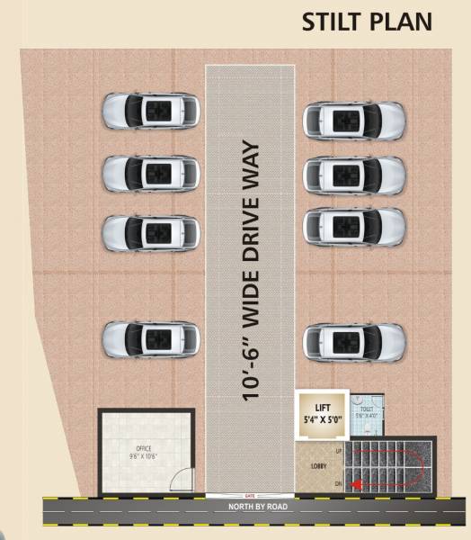  mbm-residency MBM Residency Cluster Plan for Car parking