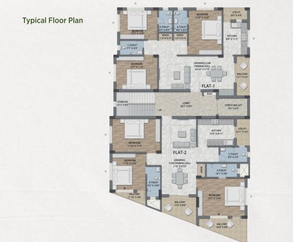  zenith Zenith Cluster Plan from 1st to 4th Floor