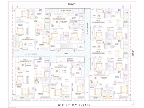  sai-aishwarya-homes Sai Aishwarya Homes Cluster Plan from 1st to 7th Floor