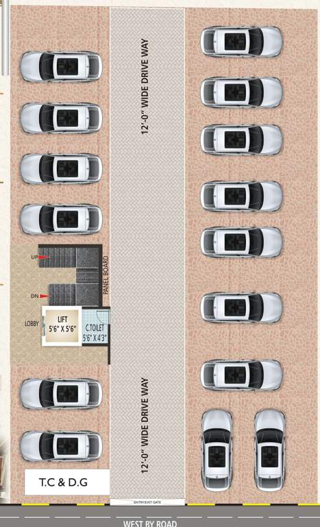  prajyo enclave Prajyo Enclave Cluster Plan for Car parking