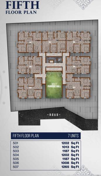 achyut Achyut Cluster Plan for 5th Floor