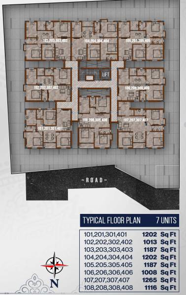  achyut Achyut Cluster Plan from 1st to 4th Floor