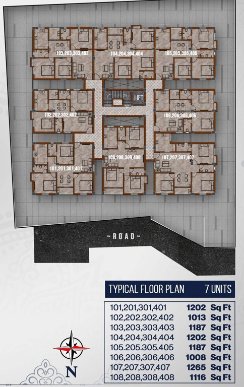  achyut Achyut Cluster Plan from 1st to 4th Floor