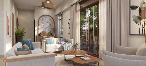  la-demure Living Area