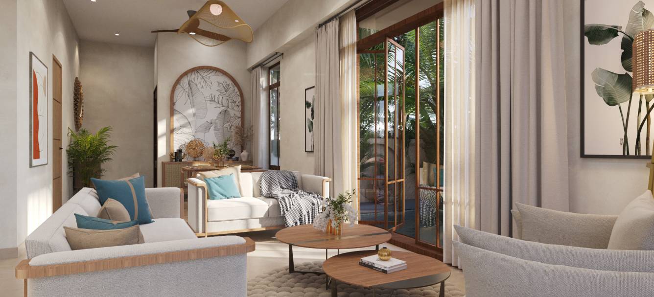 la demure Living Area