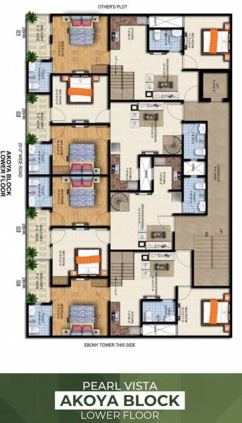  pearl-vista Akoya Block Lower Floor Cluster Plan