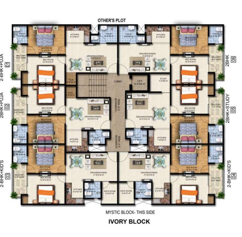  pearl vista Ivory Block Cluster Plan
