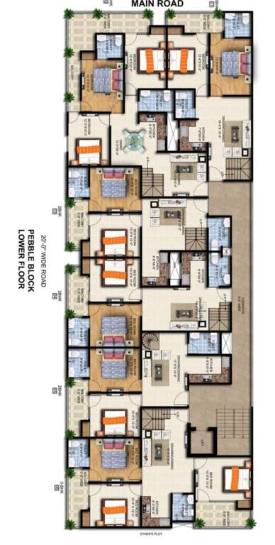  pearl vista Pebble Block Lower Floor  Cluster Plan
