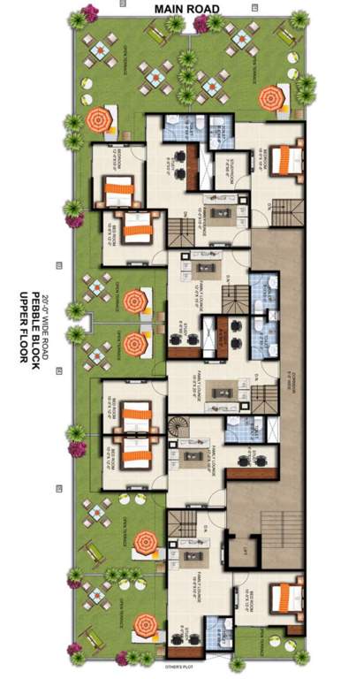  pearl vista Pebble Block Upper Floor Cluster Plan
