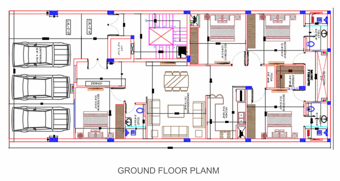 manglam properties Manglam Properties Cluster Plan for ground Floor