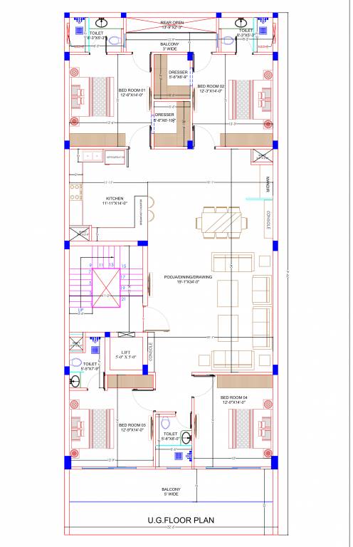 manglam properties Manglam Properties Cluster Plan for Upper ground Floor